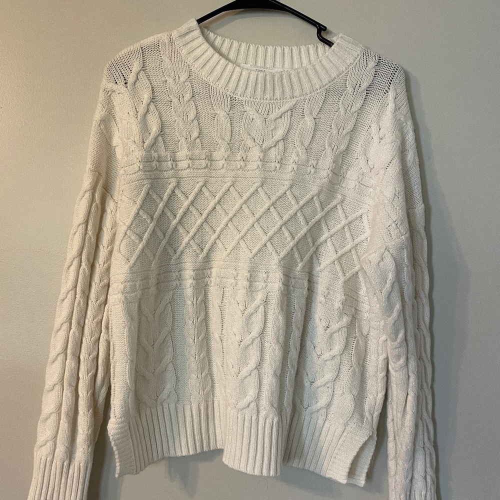 Cable knit sweater